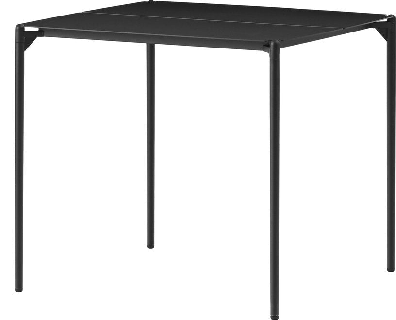 Table à manger carrée en acier noir 80 x 80 cm Novo - Aytm - The Cool Republic