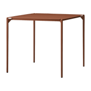 Table à manger carrée en acier Terracotta 80 x 80 cm Novo - AYTM - The Cool Republic
