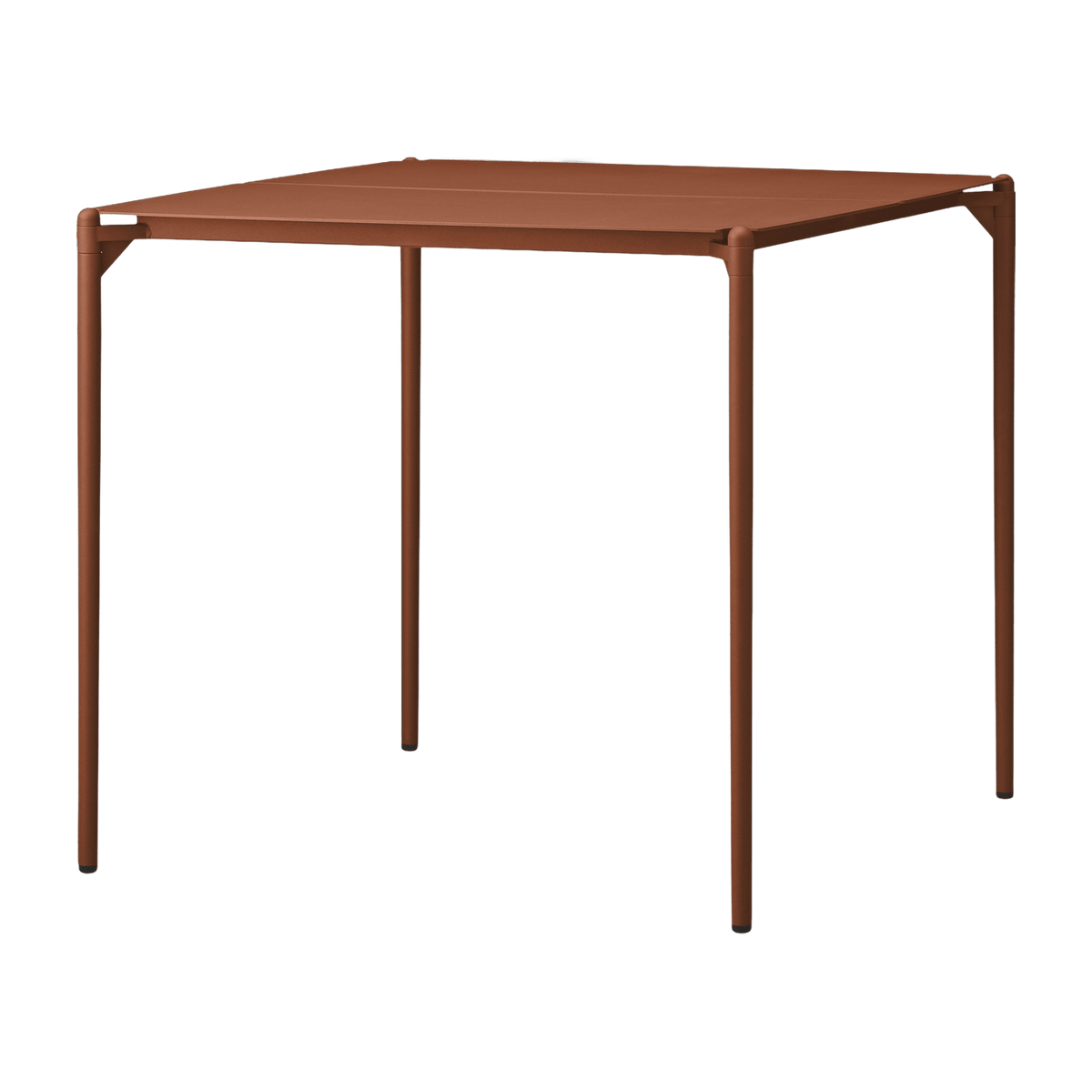 Table à manger carrée en acier Terracotta 80 x 80 cm Novo - AYTM - The Cool Republic