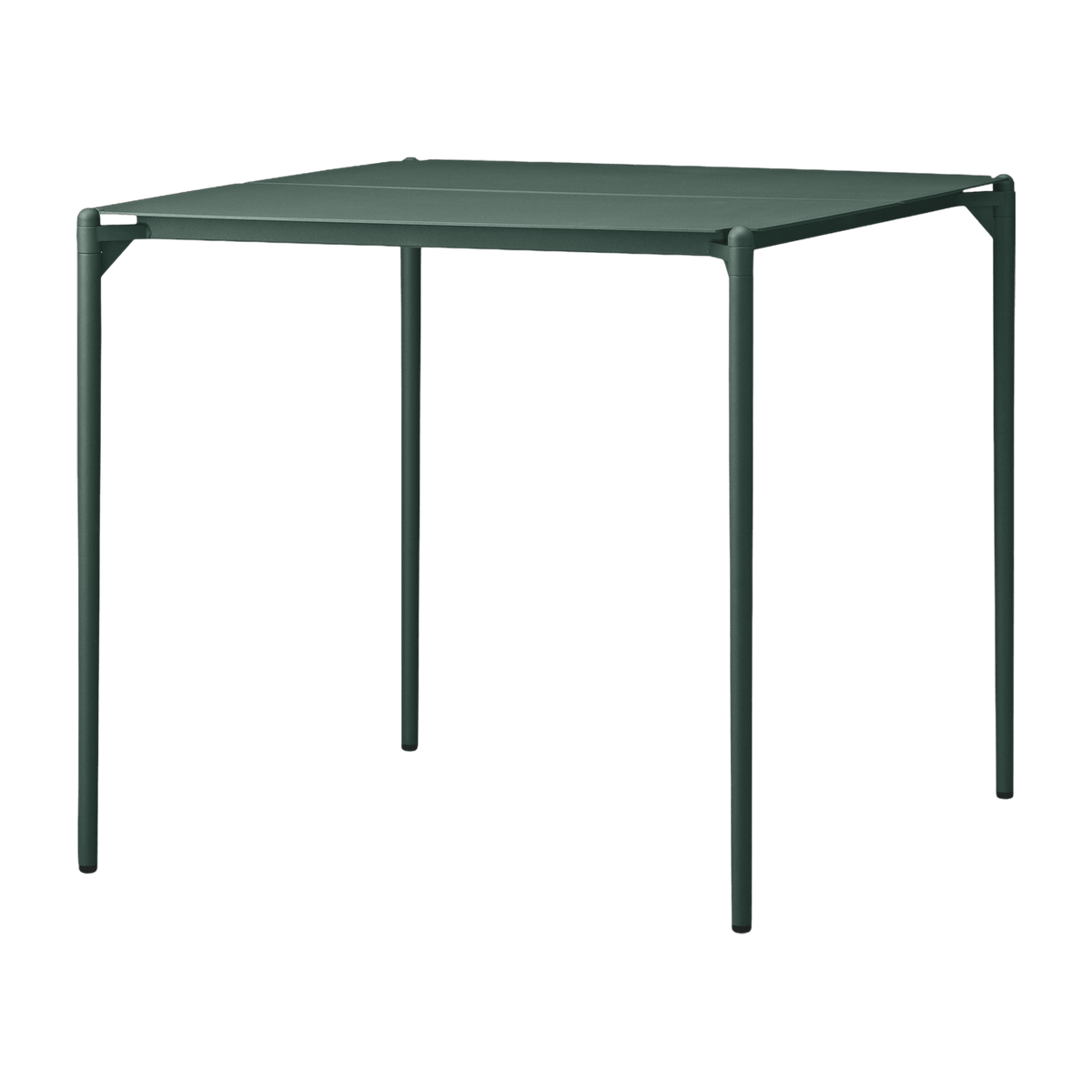 Table à manger carrée en acier vert 80 x 80 cm Novo - AYTM - The Cool Republic