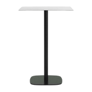 Table à manger carrée en aluminium noir et acier blanc 70 x 7O cm Form - Normann Copenhagen - The Cool Republic