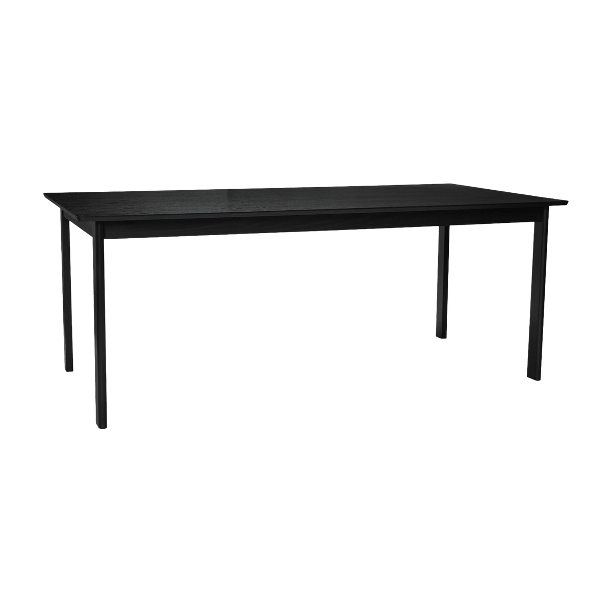 Table à manger carrée en bois teinté noir Dapper - Hübsch - The Cool Republic