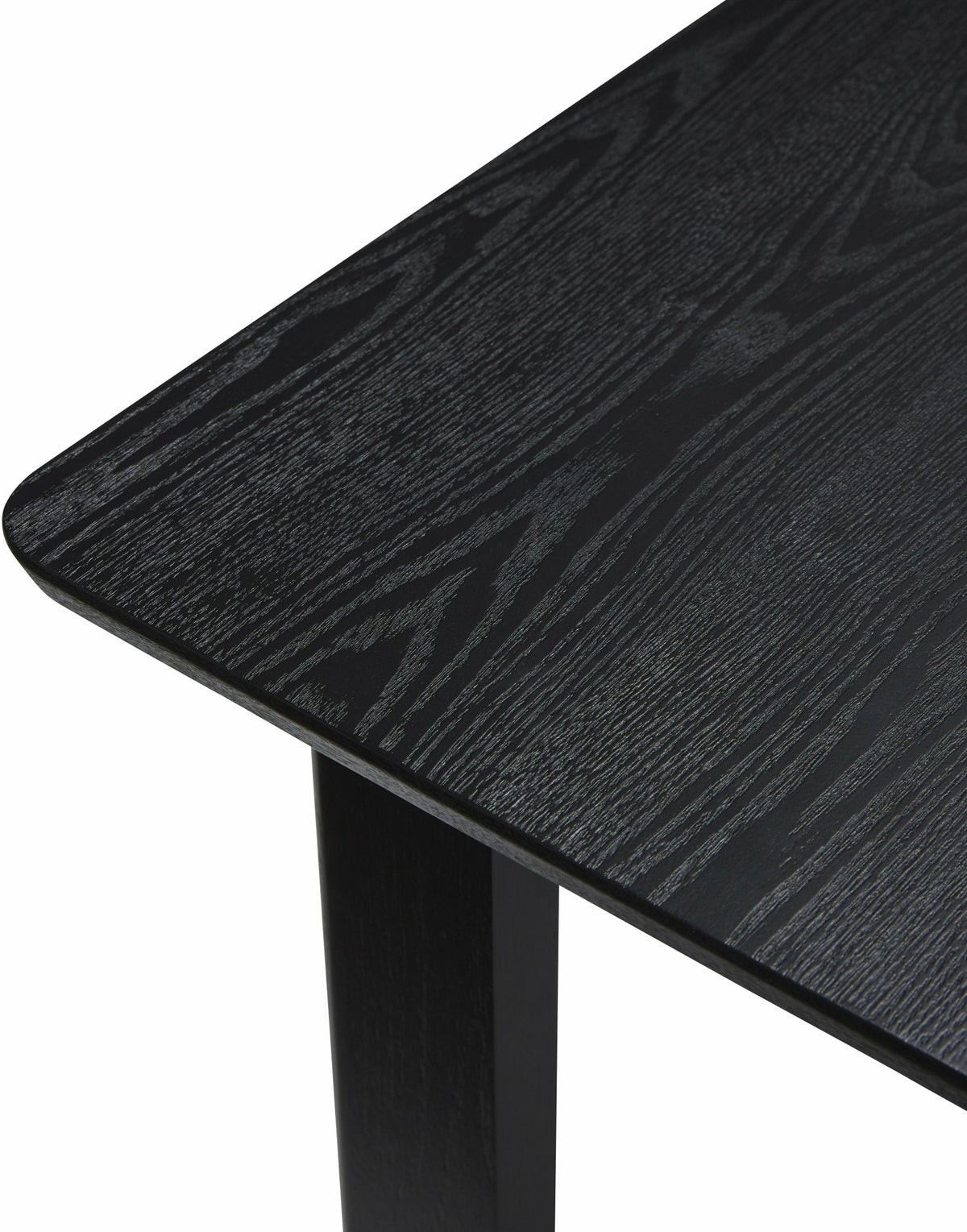 Table à manger carrée en bois teinté noir Dapper - Hübsch - The Cool Republic