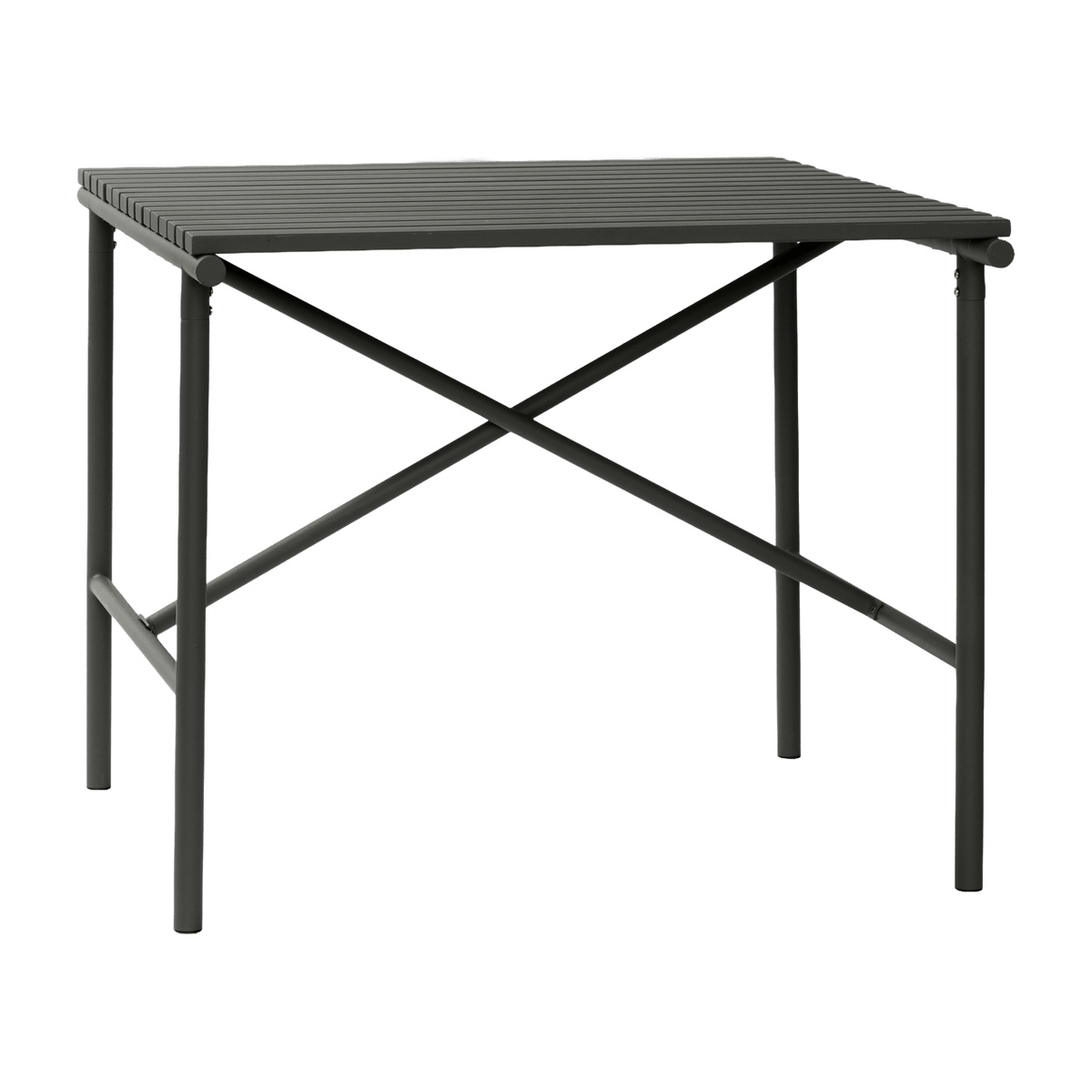 Table à manger de jardin carrée en métal noire - Hübsch - The Cool Republic