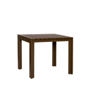 Table à manger de jardin rectangulaire en acier marron 89x80x76cm Haus - Hübsch - The Cool Republic