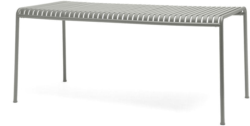 Table à manger d'extérieur en métal gris 170x90cm Palissade - HAY - The Cool Republic