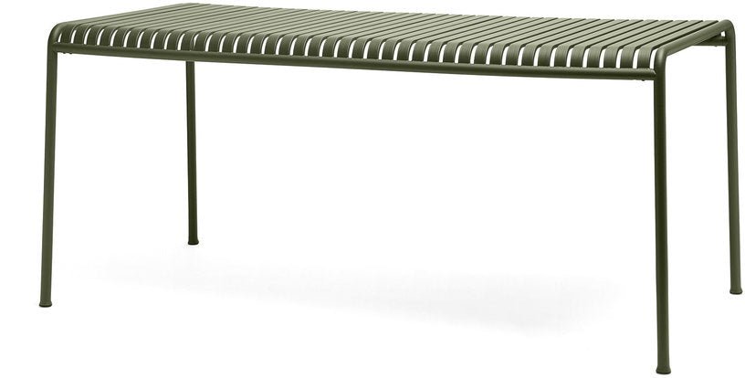 Table à manger d'extérieur en métal olive 170x90cm Palissade - HAY - The Cool Republic