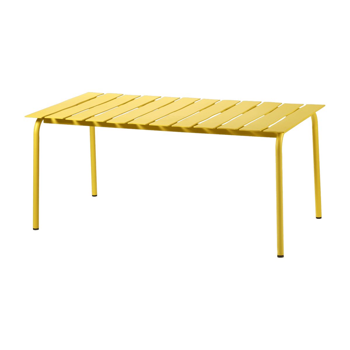 Rectangular metal outdoor dining table 170x90x74cm - yellow valerie_objects - The Cool Republic