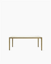 Table à manger d'extérieur rectangulaire en teck et céramique blanc 240x100cm Elko - Vincent Sheppard - The Cool Republic