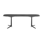 Table à manger effet marbre noir 237x100 Multiplo - Kartell - The Cool Republic