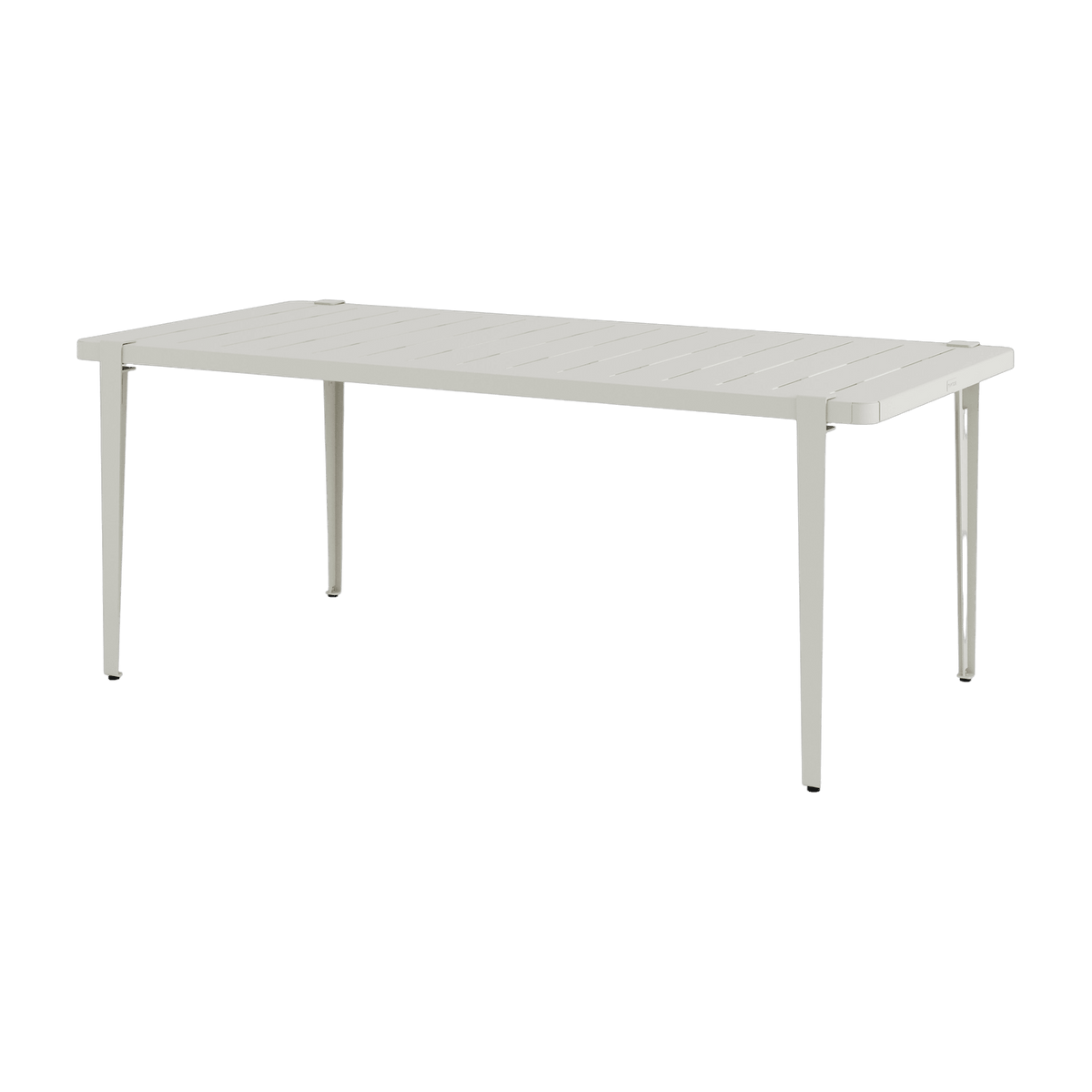 Table à manger en acier gris craie 190 x 90 x 75 cm Midi - TIPTOE - The Cool Republic