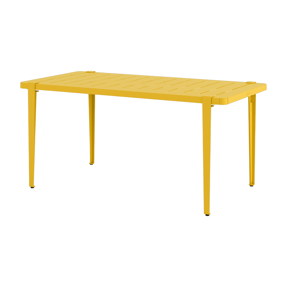 Table à manger en acier jaune 160 x 80 x 75 cm Midi - TIPTOE - The Cool Republic