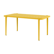 Table à manger en acier jaune 160 x 80 x 75 cm Midi - TIPTOE - The Cool Republic