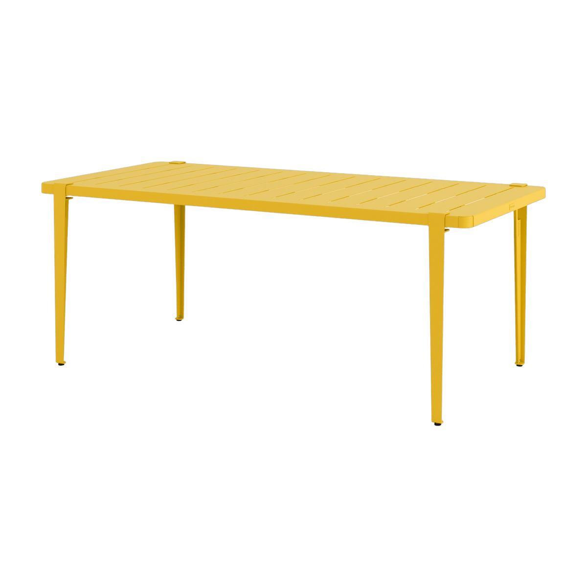 Table à manger en acier jaune 190 x 90 x 75 cm Midi - TIPTOE - The Cool Republic