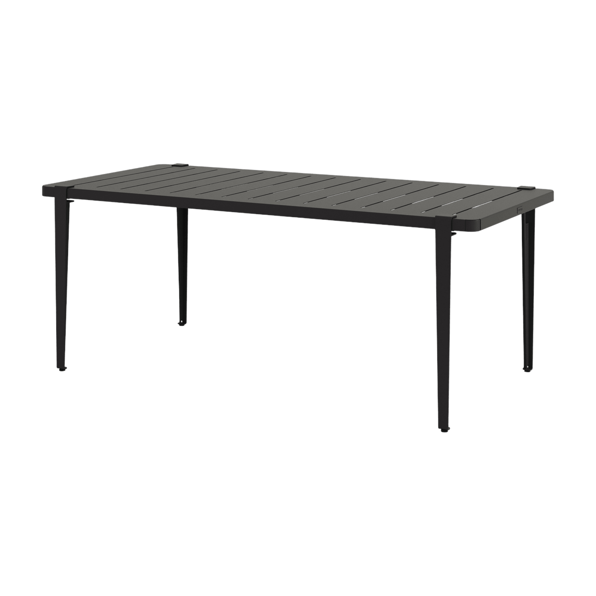Table à manger en acier noir 190 x 90 x 75 cm Midi - TIPTOE - The Cool Republic