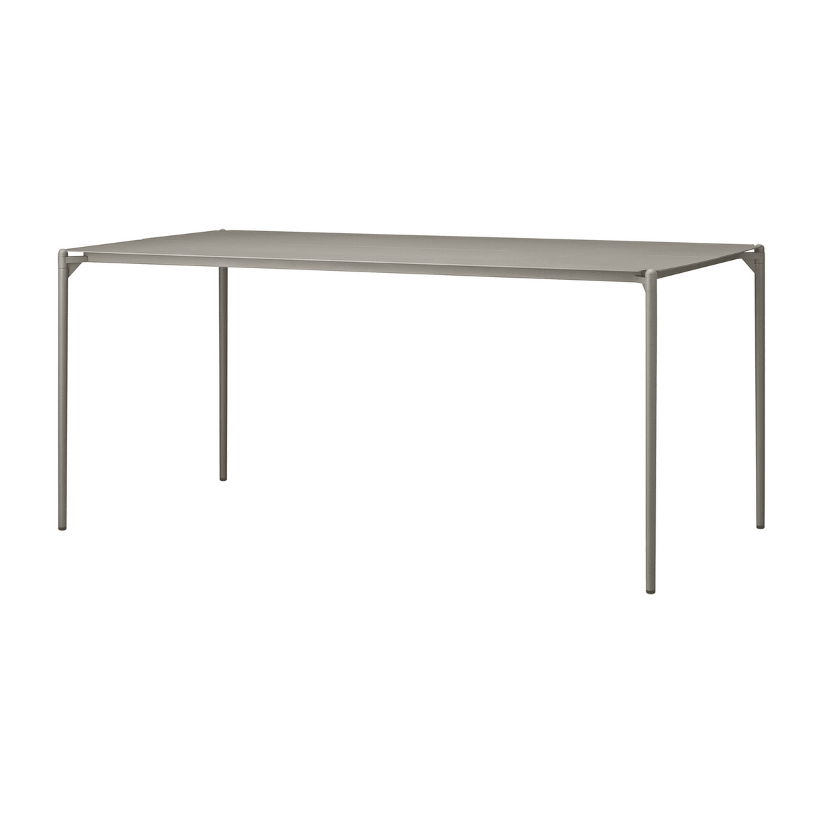 Table à manger en acier taupe 160 x 80 cm Novo - AYTM - The Cool Republic