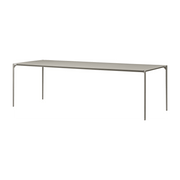 Table à manger en acier taupe 240 x 90 cm Novo - AYTM - The Cool Republic