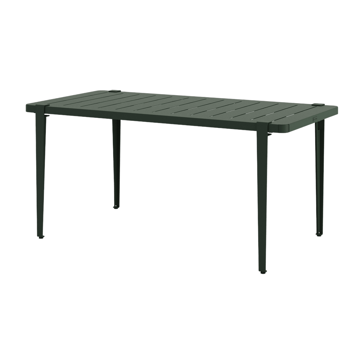 Table à manger en acier vert sapin 160 x 80 x 75 cm Midi - TIPTOE - The Cool Republic