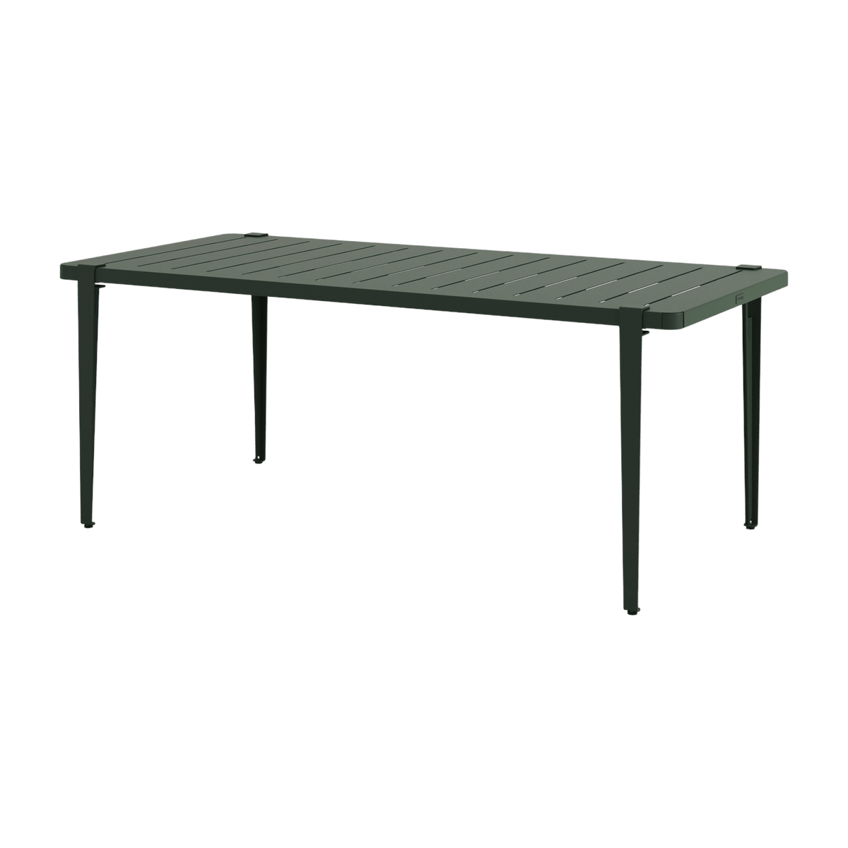 Table à manger en acier vert sapin 190 x 90 x 75 cm Midi - TIPTOE - The Cool Republic