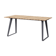 Table à manger en aluminium et teck Copenhagen - Cane-Line - The Cool Republic