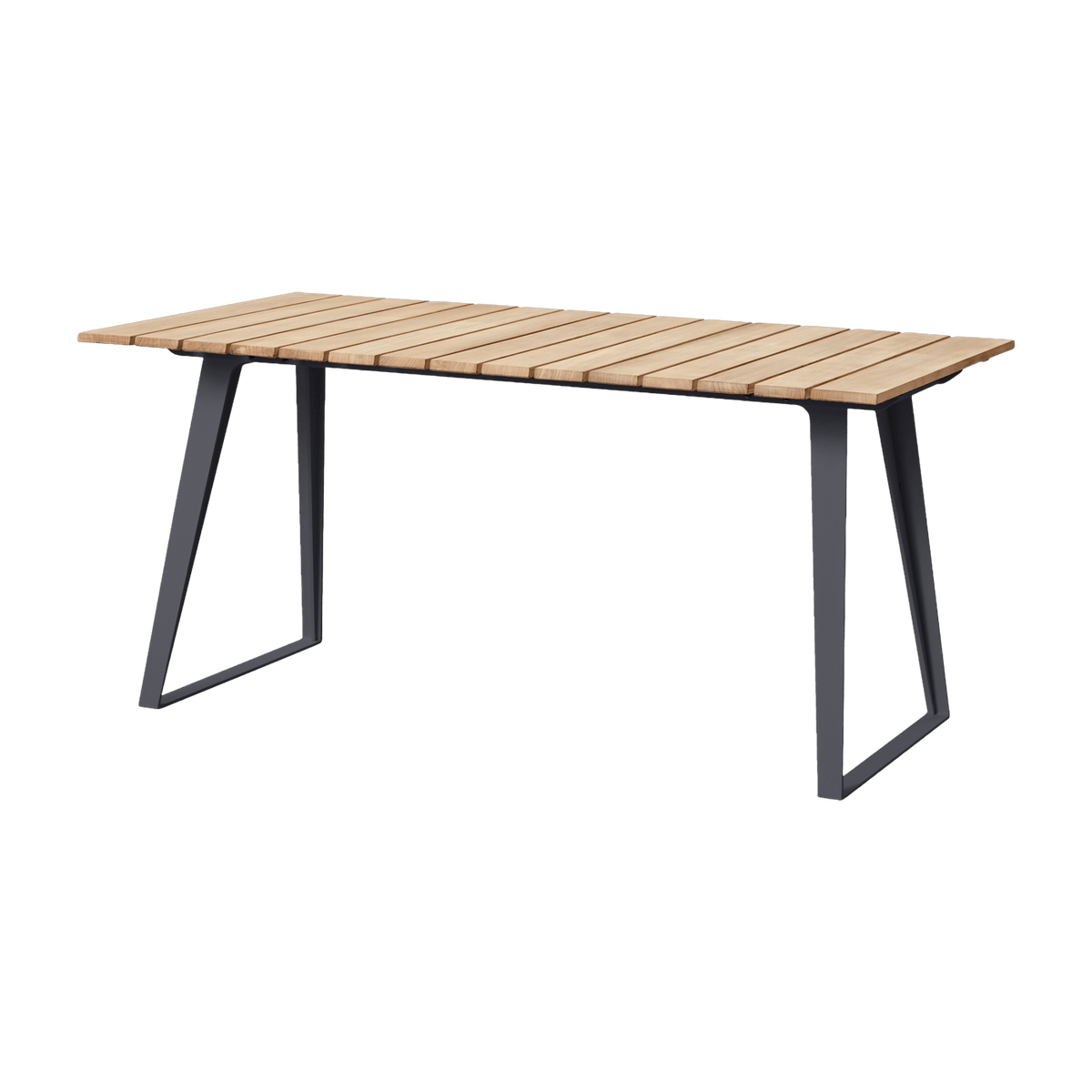 Table à manger en aluminium et teck Copenhagen - Cane-Line - The Cool Republic
