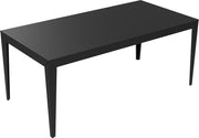 Table à manger en aluminium noir 180 cm Zef - Matière Grise - The Cool Republic