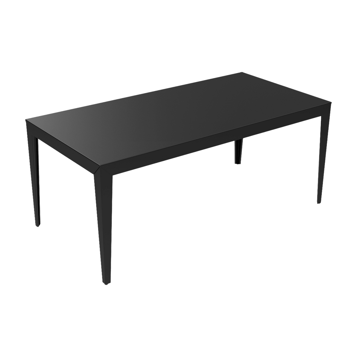 Table à manger en aluminium noir 180 cm Zef - Matière Grise - The Cool Republic