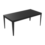 Table à manger en aluminium noir 180 cm Zef - Matière Grise - The Cool Republic