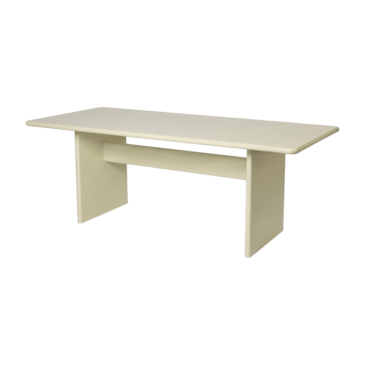 Table à manger en bois blanc 90 x 200 cm Rink - Ferm Living - The Cool Republic
