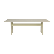 Table à manger en bois blanc 90 x 247 cm Rink - Ferm Living - The Cool Republic