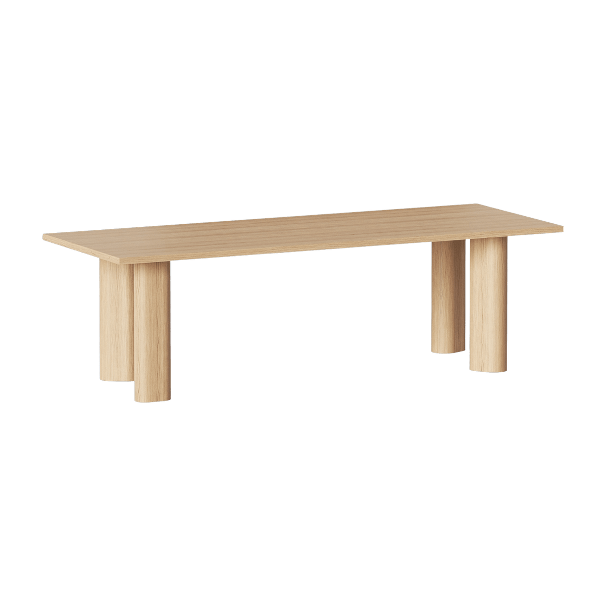 Table à manger en bois de chêne naturel Galta Forte 240 - Kann Design - The Cool Republic