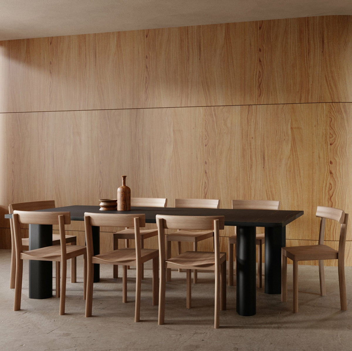 Table à manger en bois de chêne noire Galta Forte 240 - Kann Design - The Cool Republic