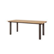 Table à manger en chêne et acier chocolat 200x90cm Atura - Ferm living - The Cool Republic