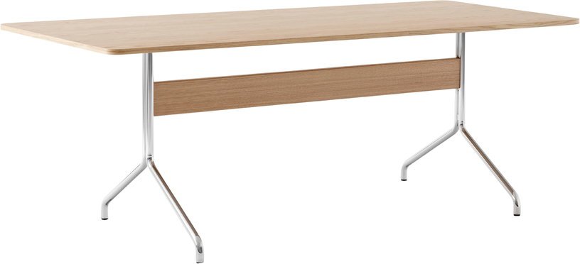 Table à manger en chêne et chrome 200x90 cm Pavilion AV19 - &tradition - The Cool Republic