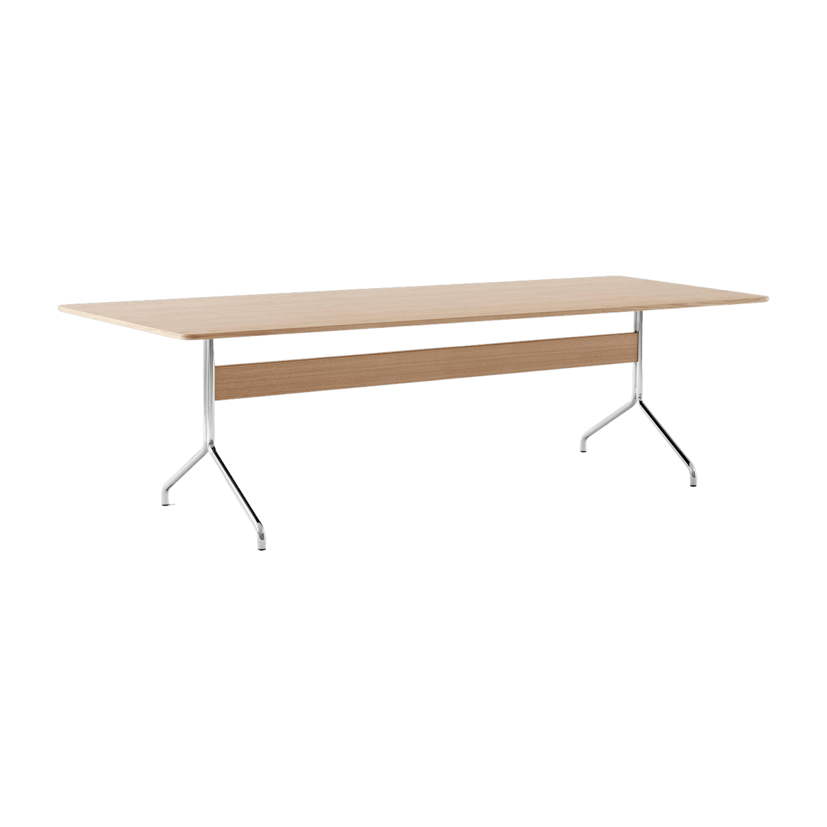 Table à manger en chêne et chrome 250x110 cm Pavilion AV24 - &tradition - The Cool Republic