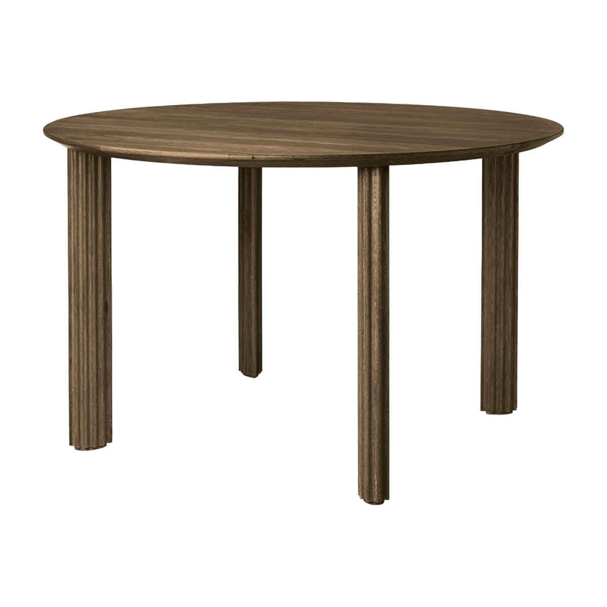 Table à manger en chêne foncé Comfort Circle - UMAGE - The Cool Republic