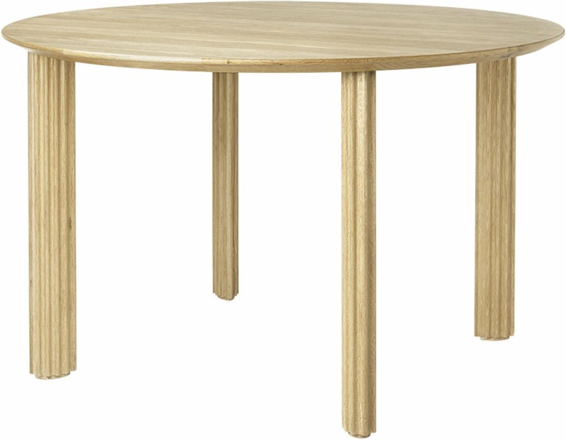 Table à manger en chêne naturel Comfort Circle - UMAGE - The Cool Republic