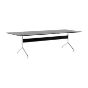Pavilion AV24 black oak and chrome dining table 250x110 cm - &tradition - The Cool Republic