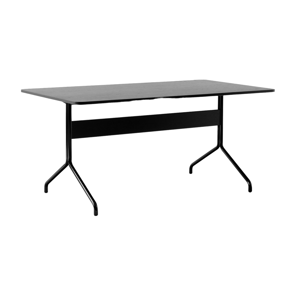 Table à manger en chêne noir et métal noir 160x90 cm Pavilion AV18 - &tradition - The Cool Republic