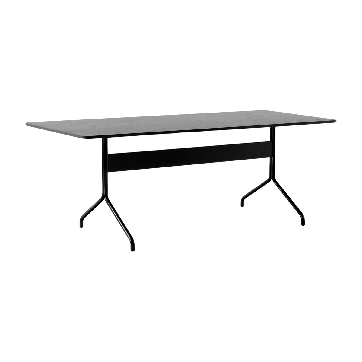 Table à manger en chêne noir et métal noir 200x90 cm Pavilion AV19 - &tradition - The Cool Republic