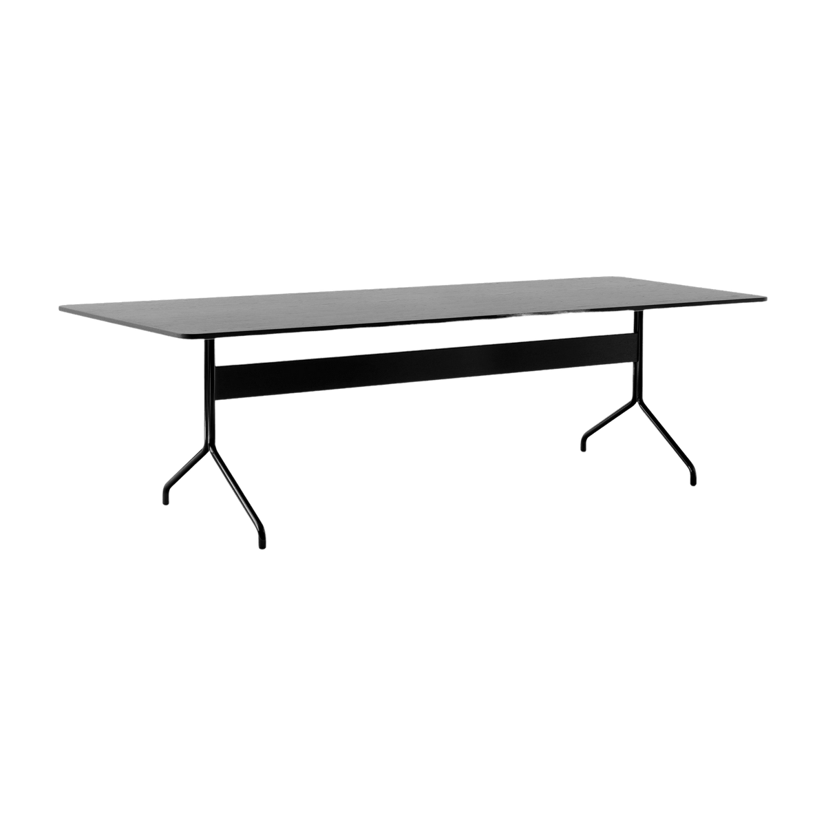 Table à manger en chêne noir et métal noir 250x110 cm Pavilion AV24 - &tradition - The Cool Republic