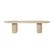 Treated oak dining table Moon - Gubi - The Cool Republic