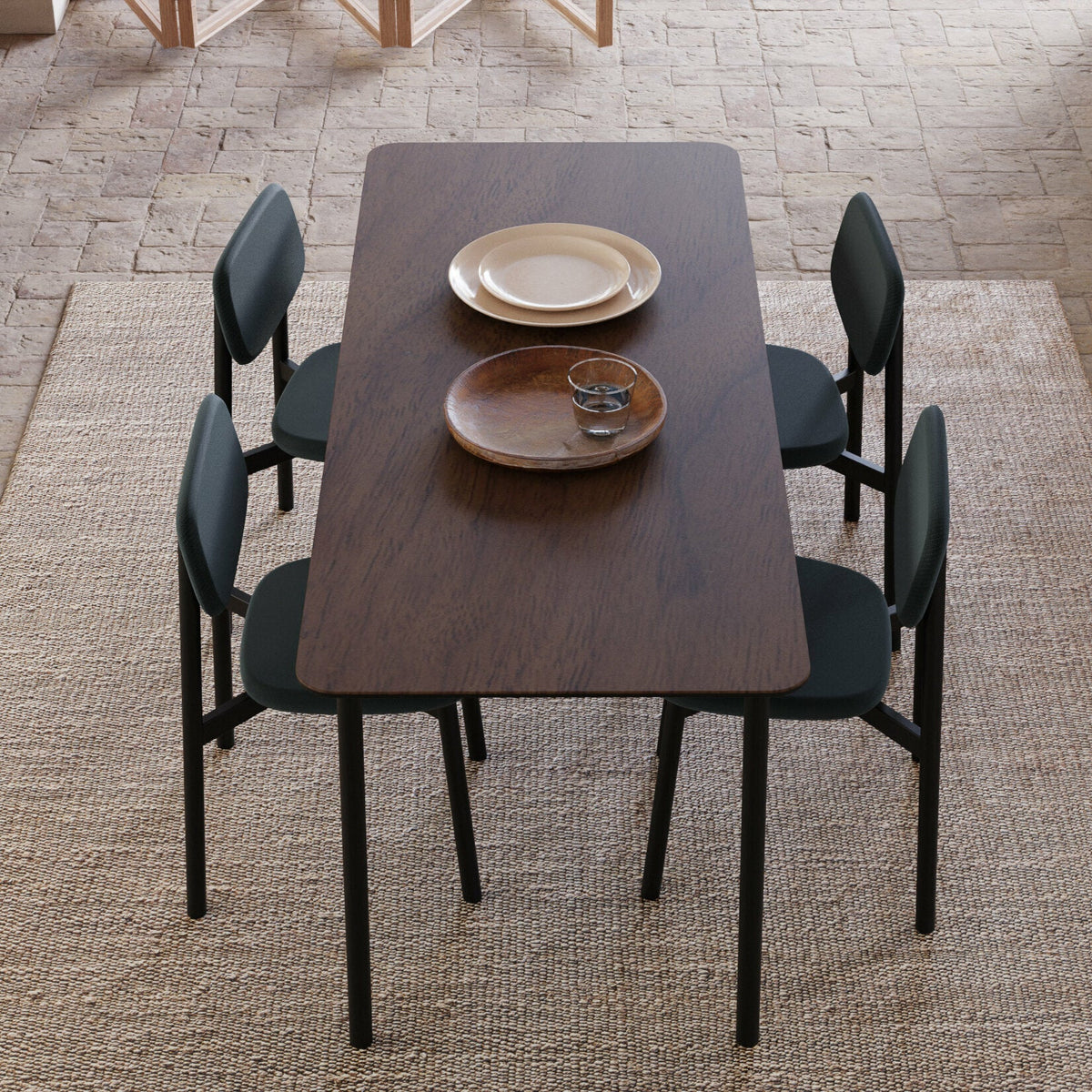 Table à manger en noyer Residence 174 - Kann Design - The Cool Republic