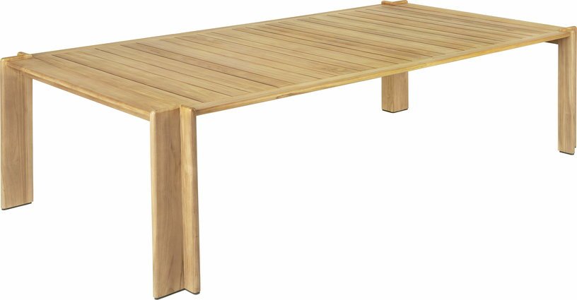 Table à manger en teck naturel 105x281 cm Atmosfera - Gubi - The Cool Republic