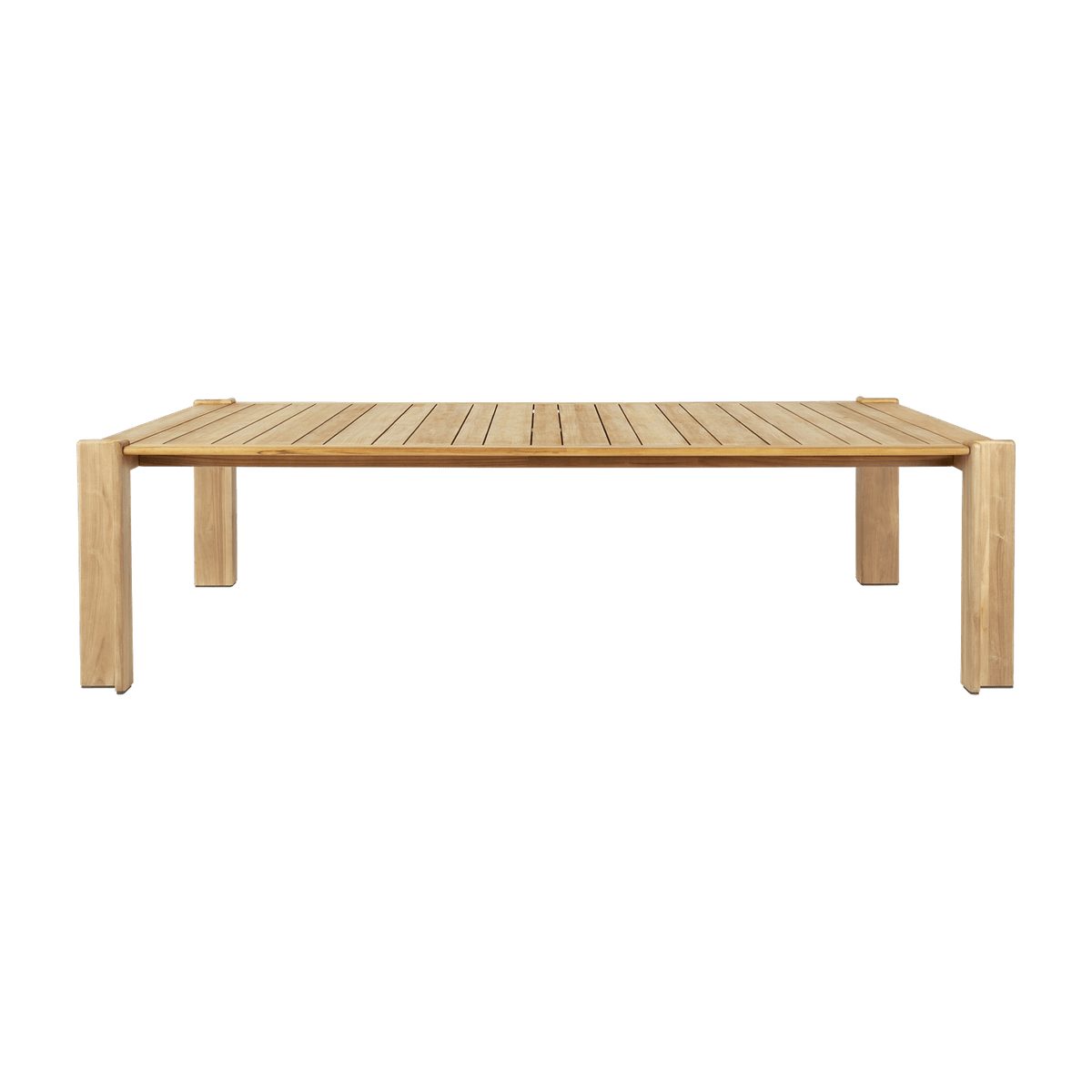 Table à manger en teck naturel 105x281 cm Atmosfera - Gubi - The Cool Republic