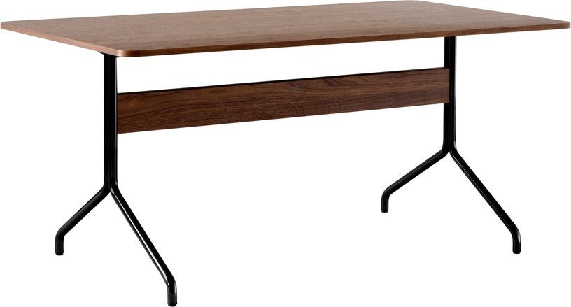 Table à manger minimaliste en noyer et métal noir 160x90 cm Pavilion AV18 - &tradition - The Cool Republic