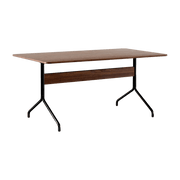 Minimalist dining table in walnut and black metal 160x90 cm Pavilion AV18 - &tradition - The Cool Republic