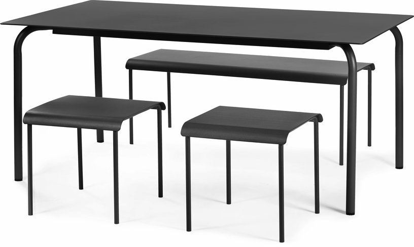 Table à manger noir 170 cm August - Serax - The Cool Republic