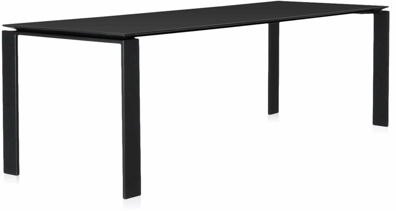 Table à manger noir 223 x 79 cm Soft Touch Four Tavolo - Kartell - The Cool Republic