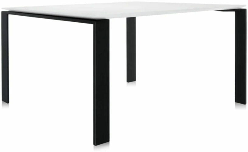Table à manger noir et blanc 128x128 Four tavolo - Kartell - The Cool Republic